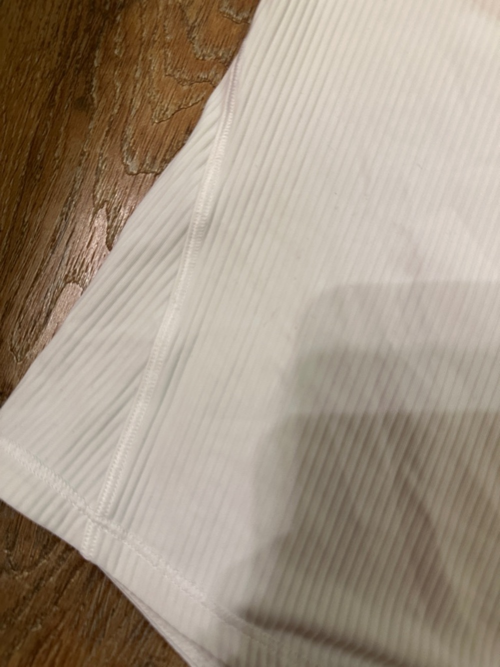 lululemon athletica white size 8 Ribbed Racerback Tank - Picture 6 of 6